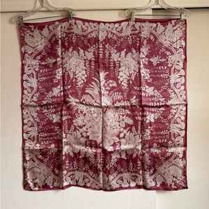 Smithsonian “Wisteria Lace” Silk Scarf NWT